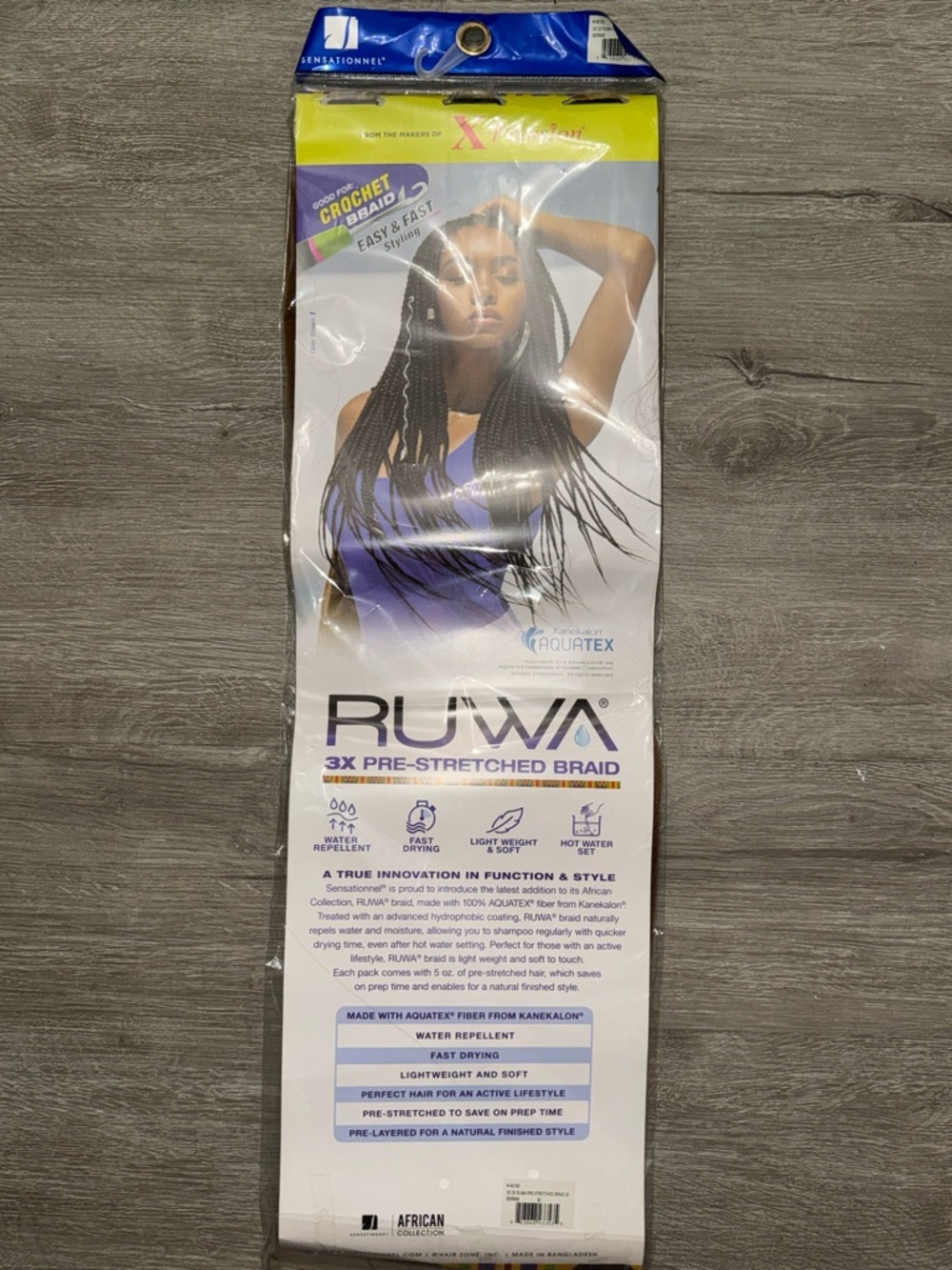 3X Ruwa Pre-Stretched Hair Braid 24" - Color 30 (Brown) - Picture 4 of 4
